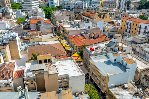 Close up aerial view of Ledra street. Nicosia, Cyprus — Stock Photo, Image