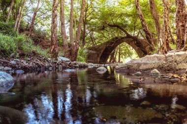Kelefos Bridge. Paphos district. Cyprus