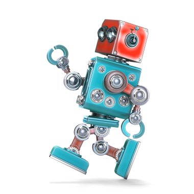 robot çalıştıran. izole. kırpma yolunu içerir