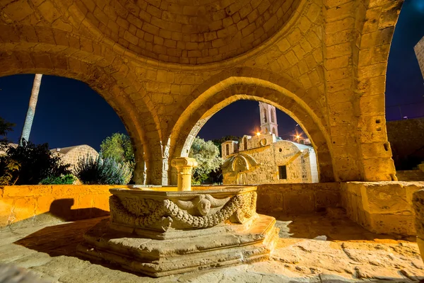 Venezianischer Brunnen in Ayia Napa, mittelalterliches Kloster. famagusta di — Stockfoto