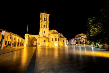 St Lazarus church geceleri. Larnaca, Kıbrıs