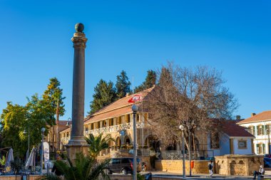Nicosia, Kıbrıs - 3 Aralık: Venedik sütun Sarayonu s