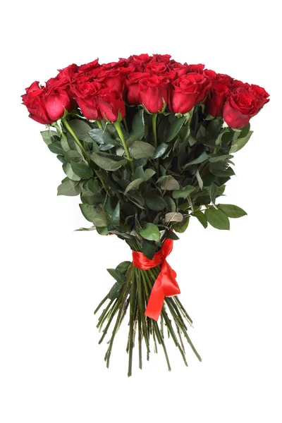 Μεγάλο μπουκέτο με κόκκινα τριαντάφυλλα Φωτογραφία Αρχείου