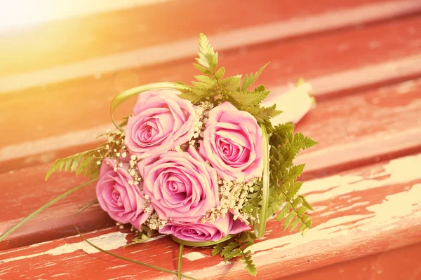 Bouquet of pink roses — Stock Photo, Image