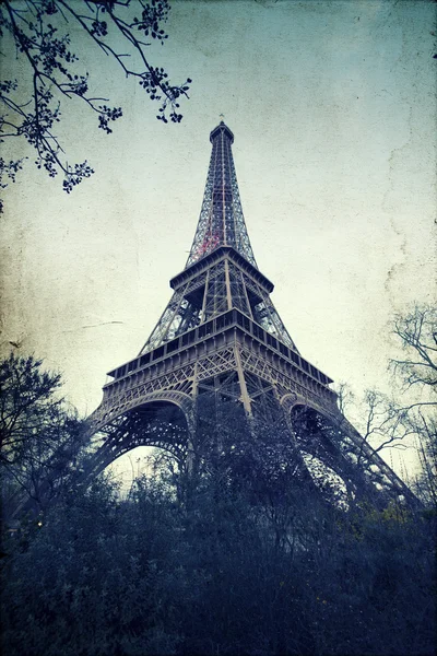 Vintage photo of the Eiffel Tower — Stock Photo, Image