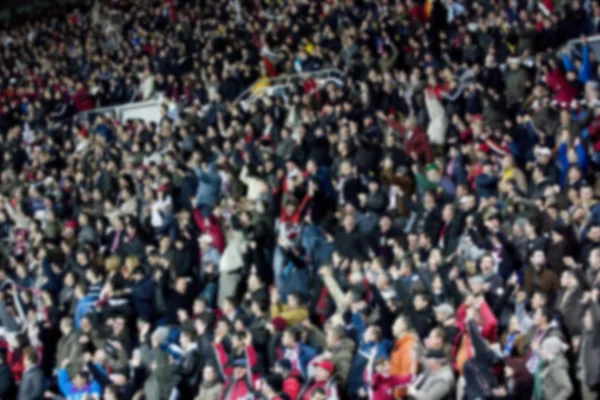 Blurred background of crowd of people — Stock Photo, Image