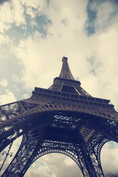 Eiffelova věž - vinobraní Foto — Stock fotografie