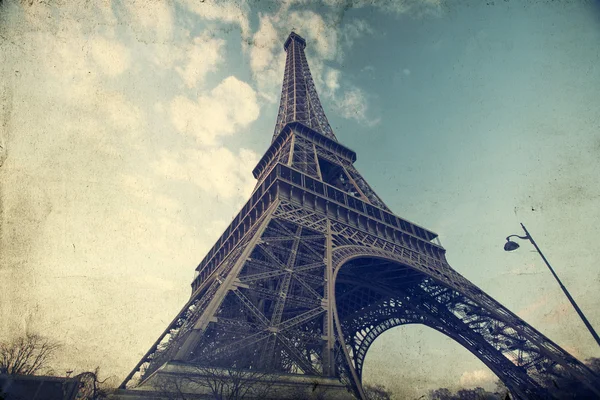 Eiffel tower - vintage photo — Stock Photo, Image