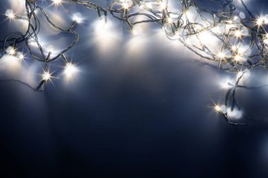 Sihirli, sıcak Noel ışıkları arka plan