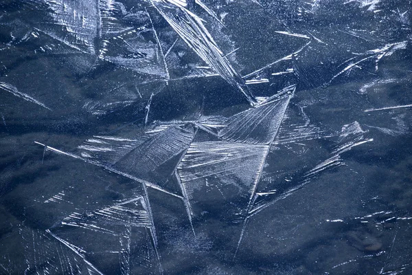 Textura Detallada Abstracta Del Hielo Como Fondo Invierno Navidad — Foto de Stock