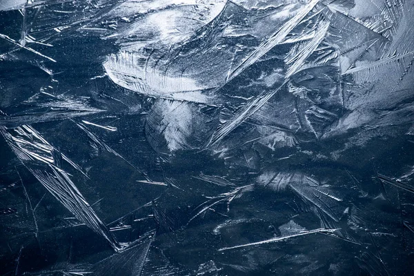 Abstrakte Detaillierte Eisstruktur Als Winter Oder Weihnachtshintergrund — Stockfoto
