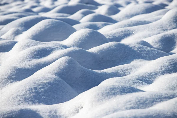 Přirozené Zimní Pozadí Závějemi Sněhu Abstraktní Tvary Sněhová Textura — Stock fotografie