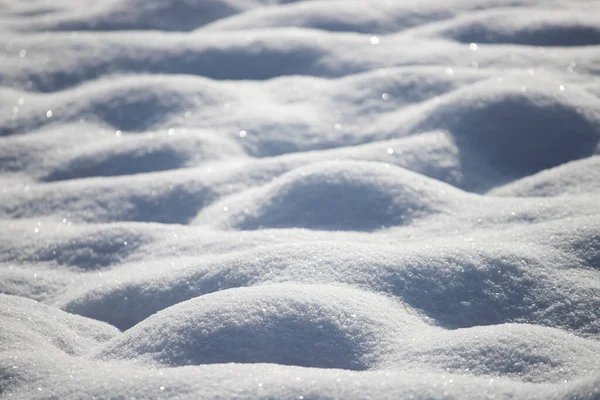 Přirozené Zimní Pozadí Závějemi Sněhu Abstraktní Tvary Sněhová Textura — Stock fotografie