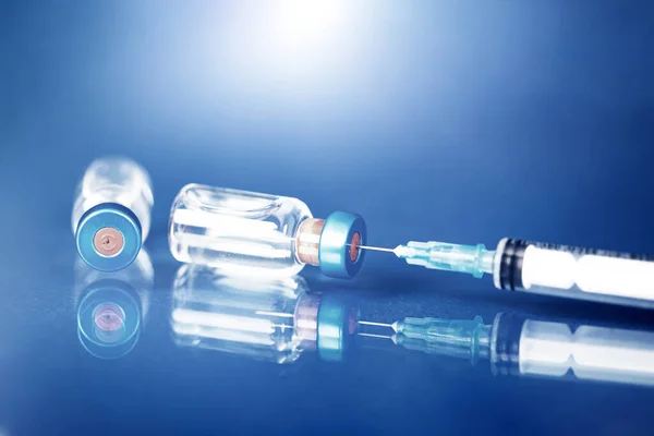 Vaccine Injektionssprøjte Til Forebyggelse Immunisering Behandling Coronavirusinfektion Covid Ncov 2019 - Stock-foto