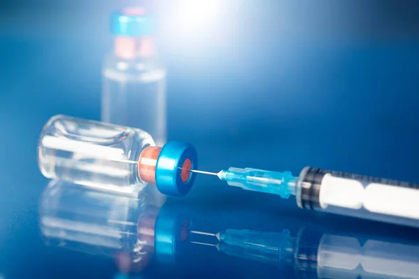 Vaccine Injektionssprøjte Til Forebyggelse Immunisering Behandling Coronavirusinfektion Covid Ncov 2019 - Stock-foto