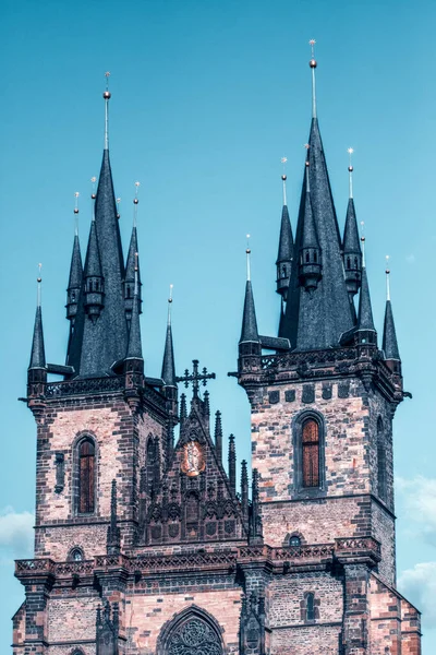 Iglesia Nuestra Señora Iglesia Principal Del Casco Antiguo Praga República —  Fotos de Stock