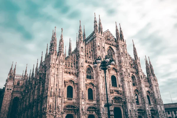 Milánská Katedrála Duomo Milano Itálie Jeden Největších Kostelů Světě — Stock fotografie