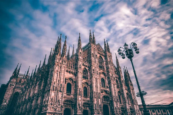 Milánská Katedrála Duomo Milano Itálie Jeden Největších Kostelů Světě — Stock fotografie