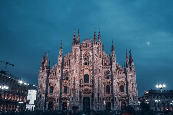 Milánská Katedrála Duomo Milano Itálie Jeden Největších Kostelů Světě Během — Stock fotografie