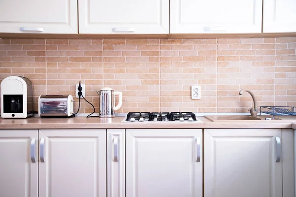 Rustic Kitchen Interior Close Photo — Stock Photo, Image