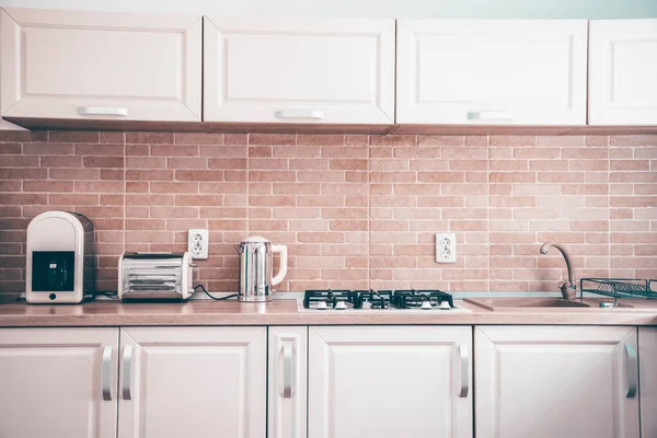 Rustic Kitchen Interior Close Photo — Stock Photo, Image