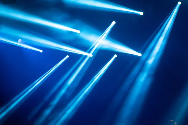 Stage Light Colored Spotlights Smoke Concert Theatre Scene — Stock Photo, Image