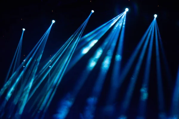 Sahne Işıkları Renkli Işıklar Duman Konser Tiyatro Sahnesi — Stok fotoğraf