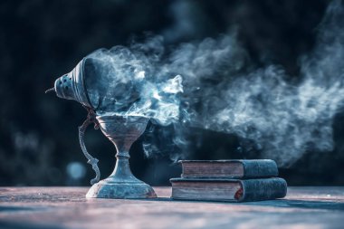 Müslüman kutsal ayı Ramazan Kareem 'e kutsal kitap ve sansürle kutlama kartı..