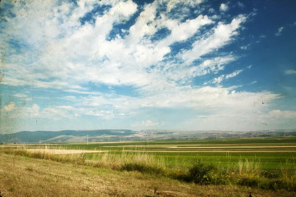 Сельский панорамный пейзаж — стоковое фото