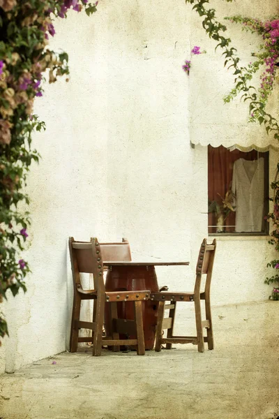 Eettafels en stoelen set — Stockfoto