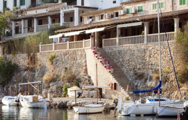 Harbor cala figuera, mallorca, İspanya