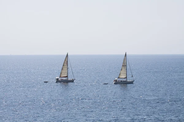 Regata di gruppo barca a vela — Foto Stock