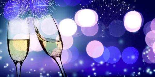 Champagne glasses — Stock Photo, Image