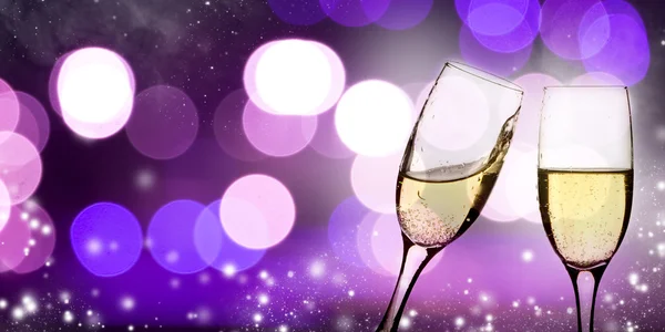 Champagne glasses — Stock Photo, Image