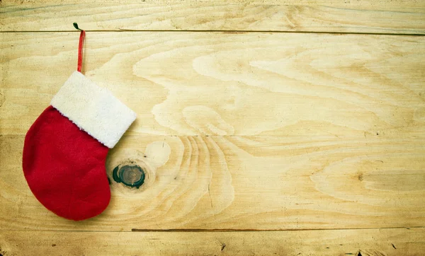 Decoración de navidadessobre fondo de madera — Foto de Stock