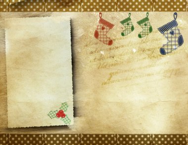 Vintage Noel arka plan