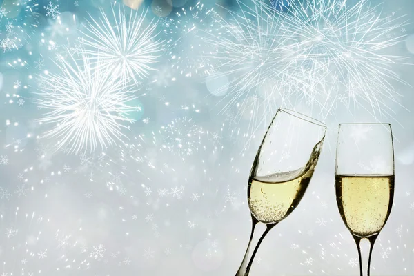 Glasses with champagne — Stock Photo, Image