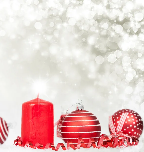 Vánoční strom dekorace a svátek světla — Stock fotografie