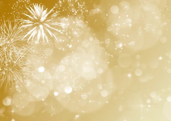 Fuochi d'artificio a nuovo anno — Foto Stock