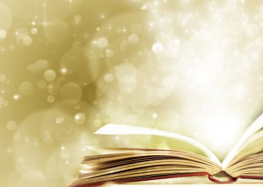 sihirli kitap olan Noel arka plan