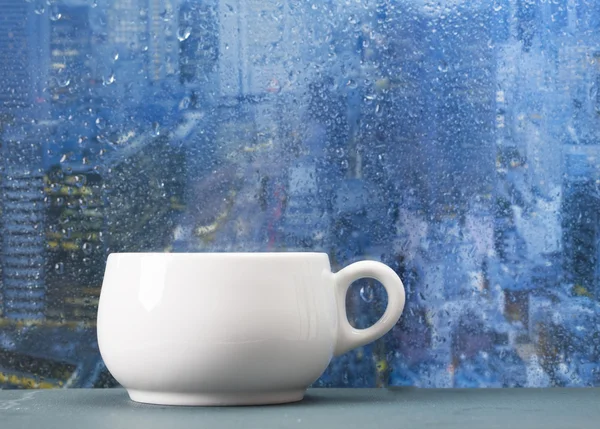 Coffee cup on  window