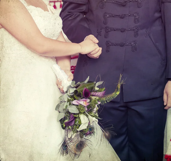 Cérémonie de mariage : mariée et marié — Photo
