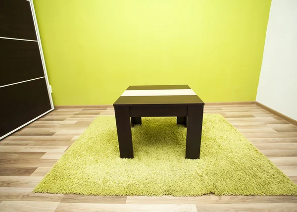 Green interior of a living room — Stock Photo, Image