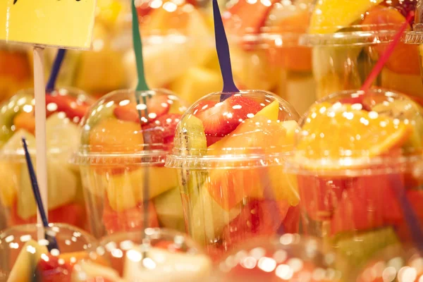 Fresh fruit salad. Fruit Cocktail — Stock Photo, Image