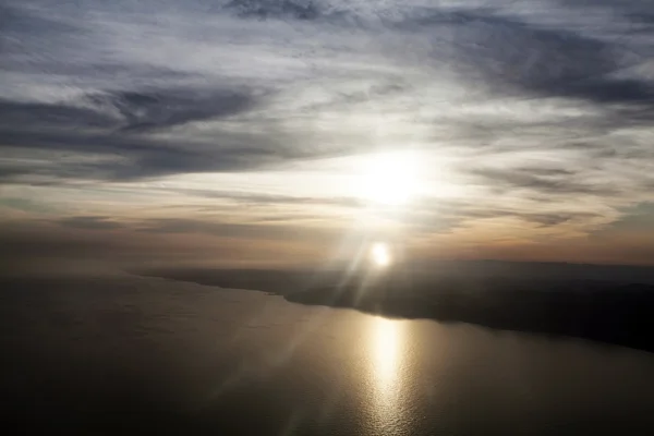Вид на море с воздуха — стоковое фото