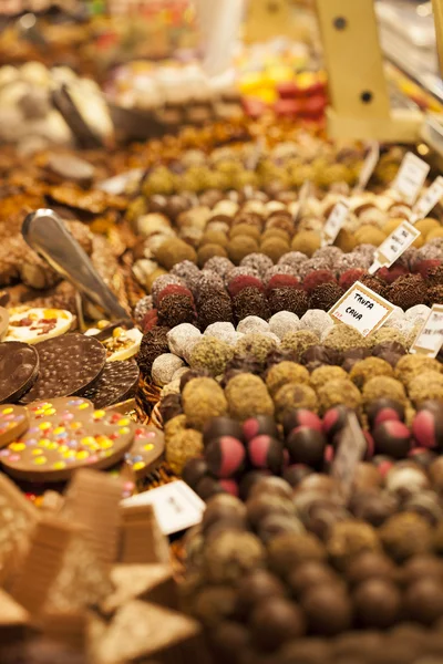 Assorted sweets on the market — Stock Photo, Image