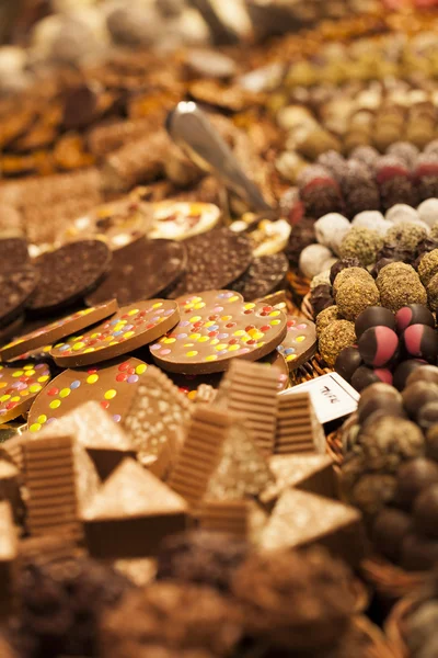 Assorted sweets on the market — Stock Photo, Image