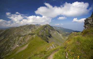 Romanya Fagaras Dağları'nın peyzaj
