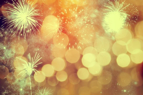 Vuurwerk op Nieuwjaar — Stockfoto