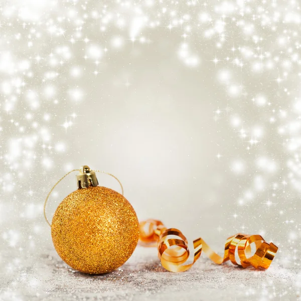 Christmas decorations against holiday background — Stock Photo, Image